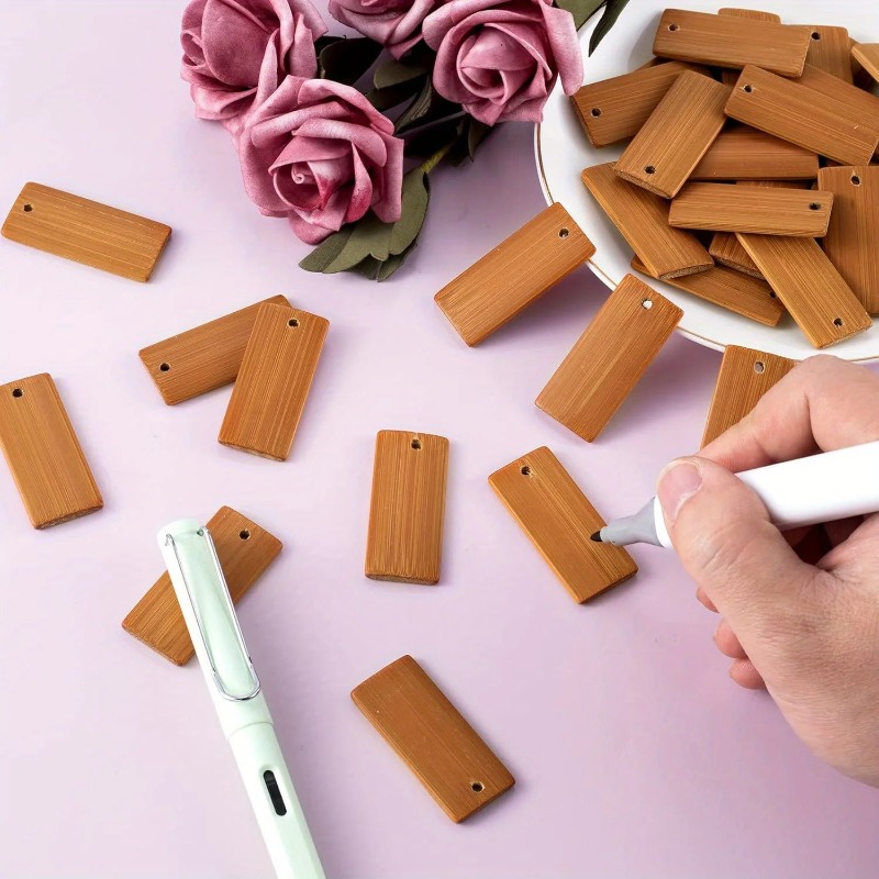100 Pezzi di Etichette in Legn - Wood Ring Blank recensione e prezzo