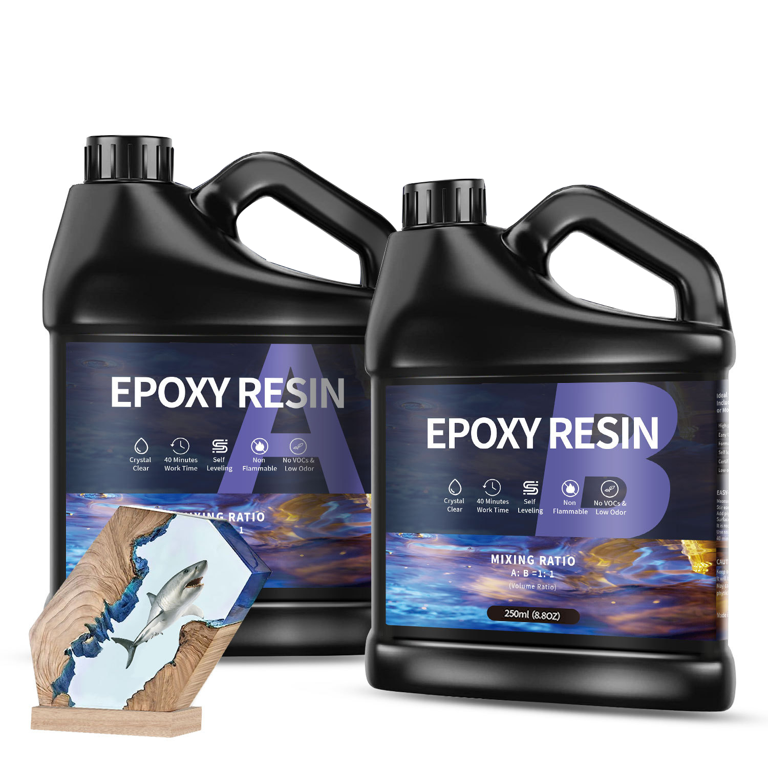 500g/1000g AB Colla per resina - Epoxy Uv Resin Kit recensione e prezzo