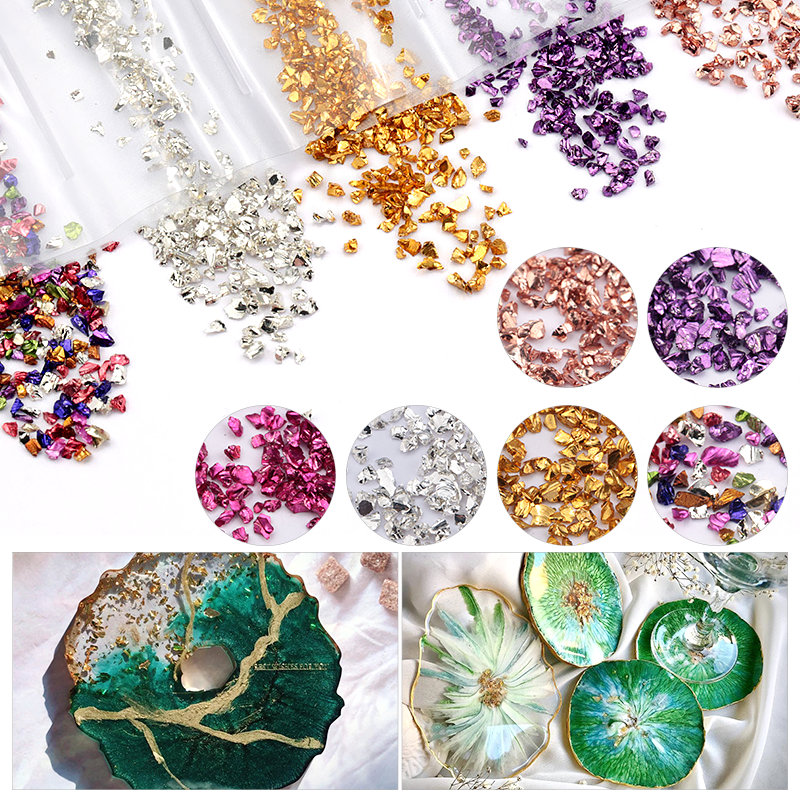 Resina epossidica colorata are - Gold Foil Flakes recensione e prezzo
