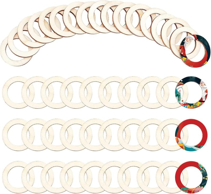 100 Pcs 30mm anelli in legno n - Wood Ring Blank recensione e prezzo